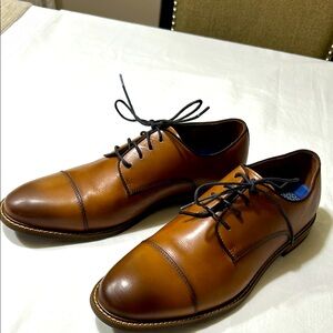 Vince Camuto, size 12 wide Men's Brown Leather Dress Shoes